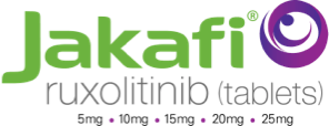 Brand logo linking to Jakafi HCP homepage.