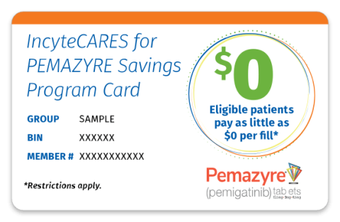Image of PEMAZYRE Savings Card